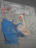 Chalk Art Honorable Mention: Rosie the Riveter by Natalie Lyman of Fremont